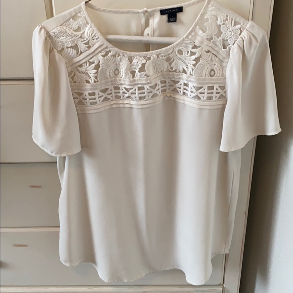 White Ann Taylor blouse
